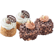 Hazelnootschuimgebakjes of Christoffel crème gebakjes